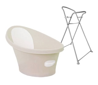 אמבטיה זוכת פרסים לתינוק דגם Bath With Plug & Foam Backrest כולל מעמד