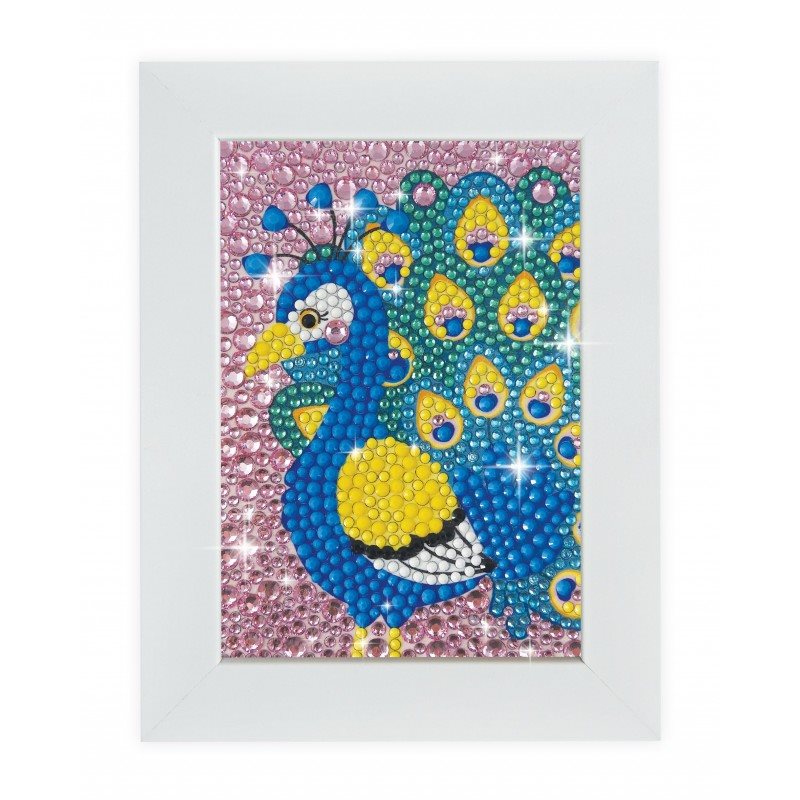 ערכת יצירה בפסיפס נוצץ טווס דגם Be Teens Glitters – Peacock