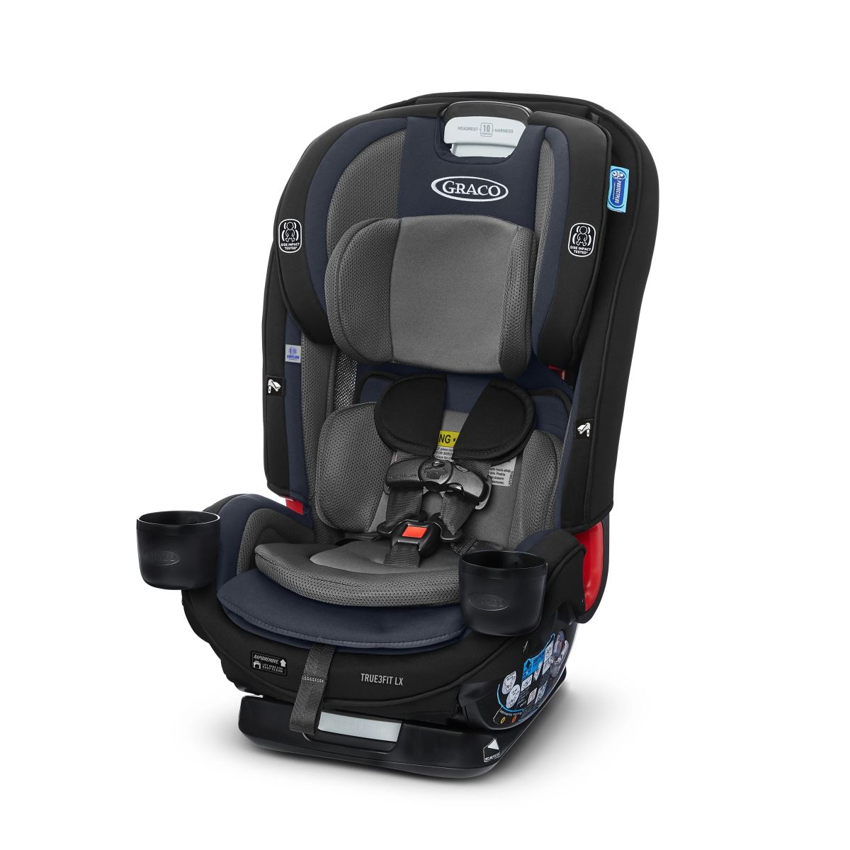 כסא בטיחות דגם True3Fit LX 3-in-1 – צר במיוחד גרקו