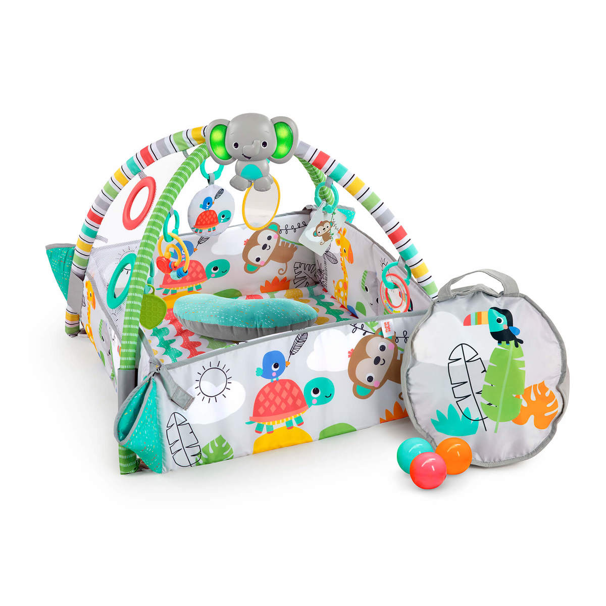 משחקיית  פעילות כדורים 5 ב 1 דגם Play Activity Gym & Ball Pit – Totally Tropical