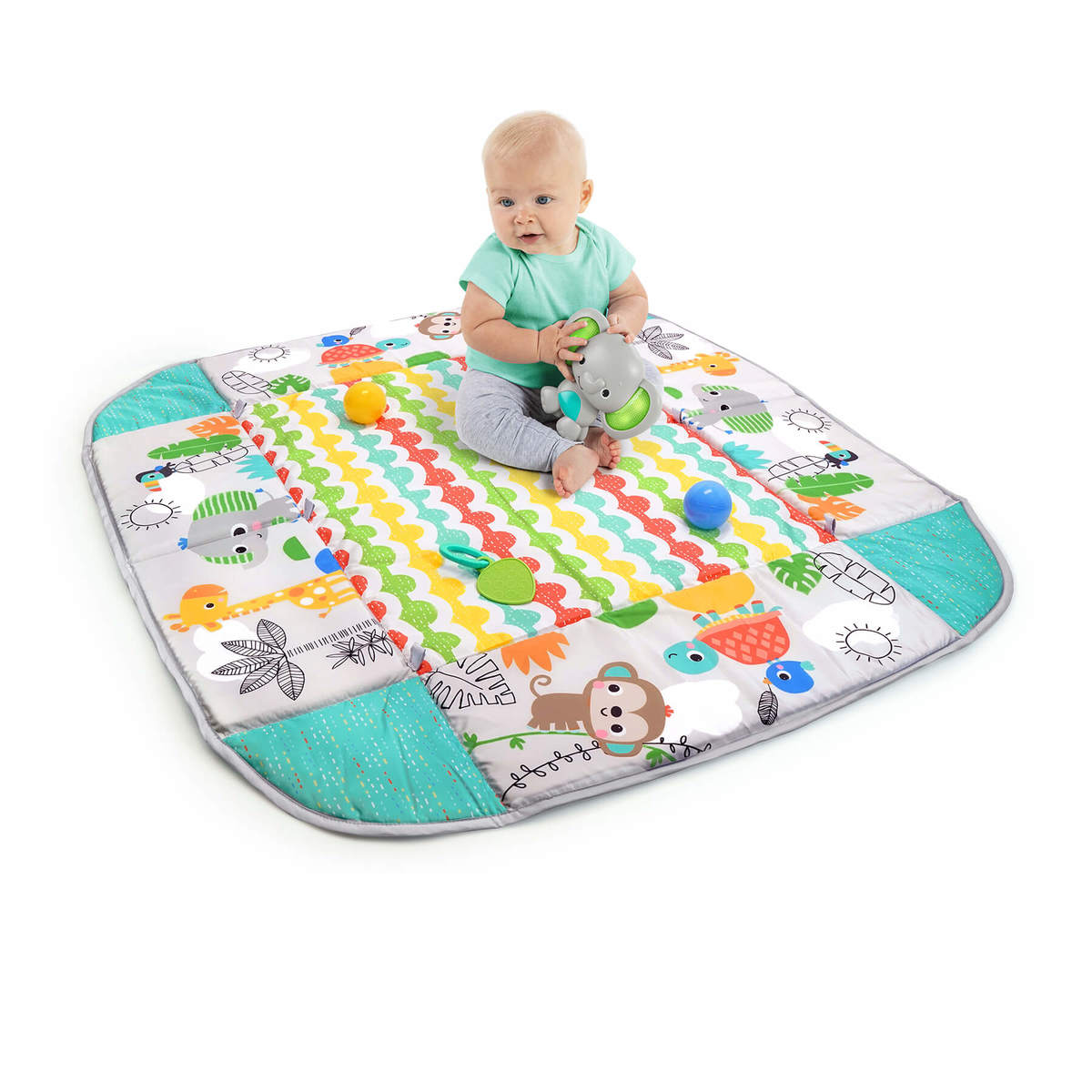 משחקיית  פעילות כדורים 5 ב 1 דגם Play Activity Gym & Ball Pit – Totally Tropical