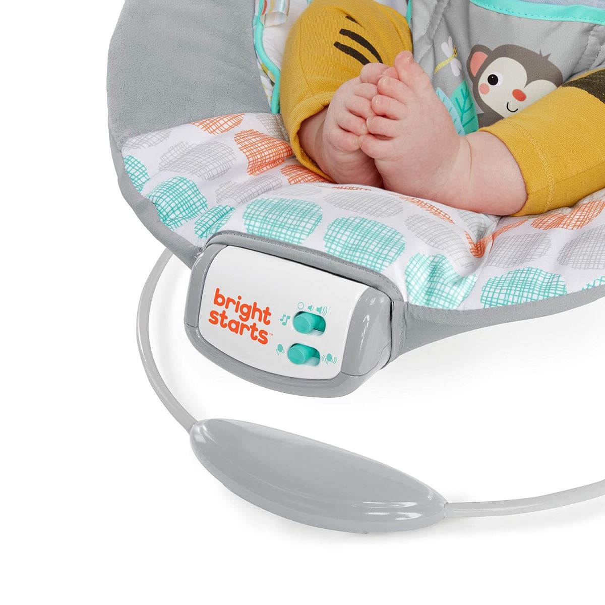 טרמפולינה מחבקת עד 9 קג דגם Comfortable Soothing Vibration Baby Bouncer Whimsical Wild