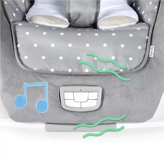 טרמפולינה רוטטת ומתכננת דגם Infant to Toddler Rocker and Baby Bouncer Seat Cuddle Lamb