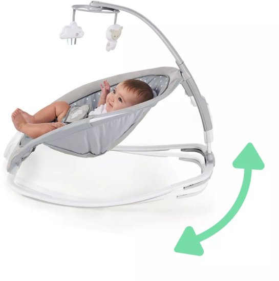 טרמפולינה רוטטת ומתכננת דגם Infant to Toddler Rocker and Baby Bouncer Seat Cuddle Lamb