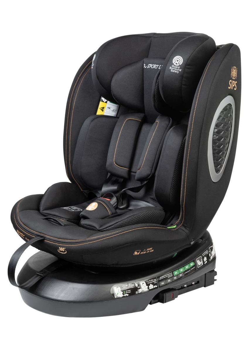 כסא בטיחות מסתובב מלידה משולב בוסטר דגם Protect Plus