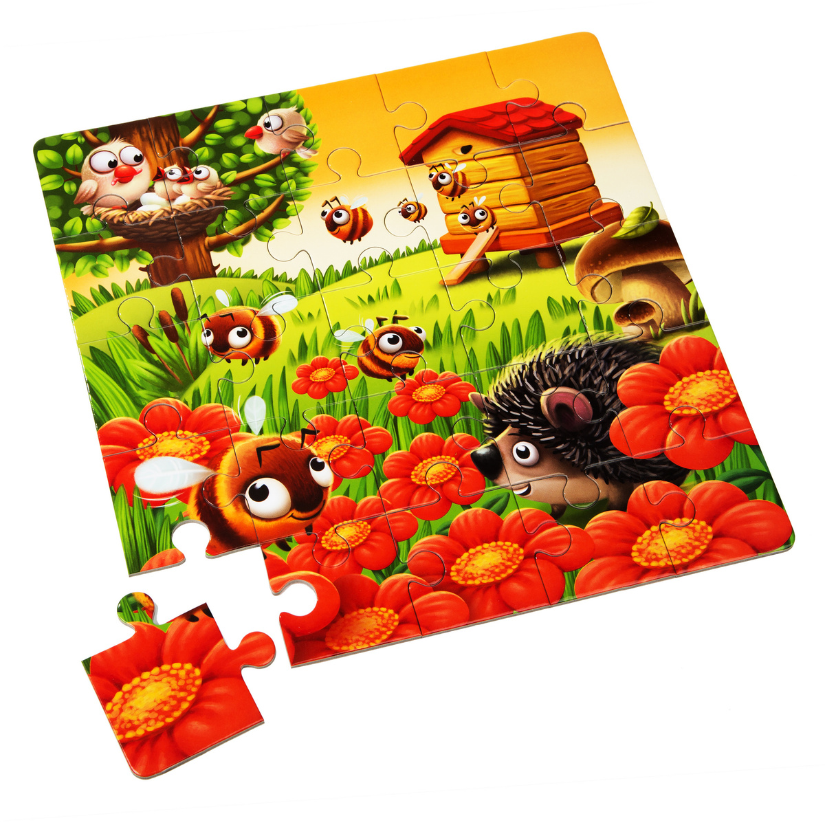 סט שלושה פאזלים מגיל שלוש דגם My Favorite Animals