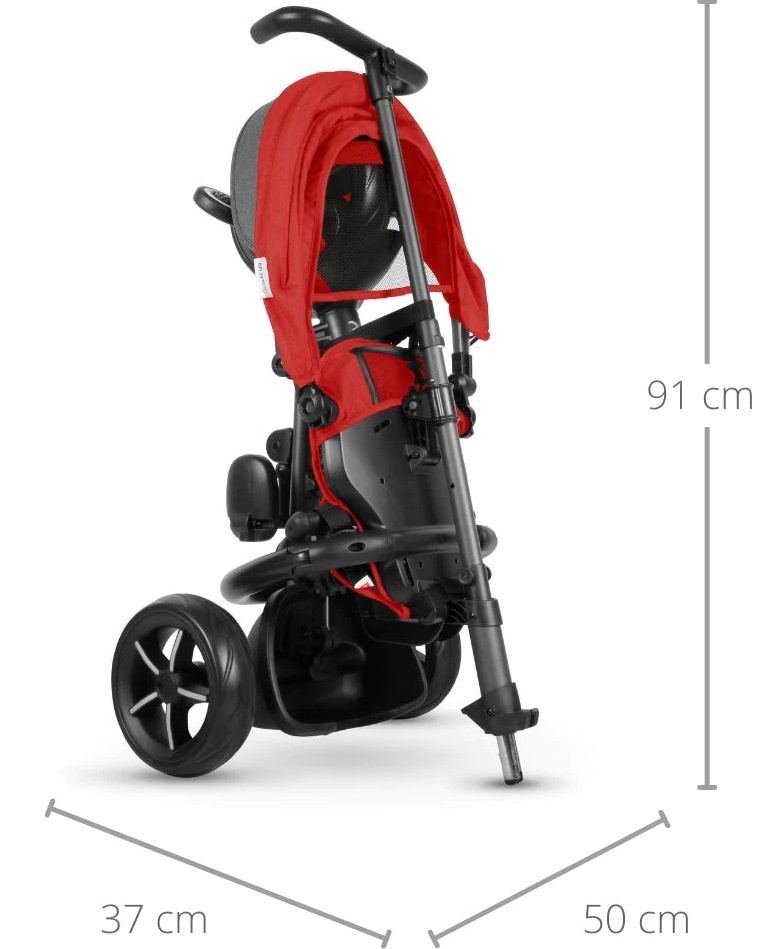 תלת אופן מתקפל עם גגון ענק דגם Rito Star