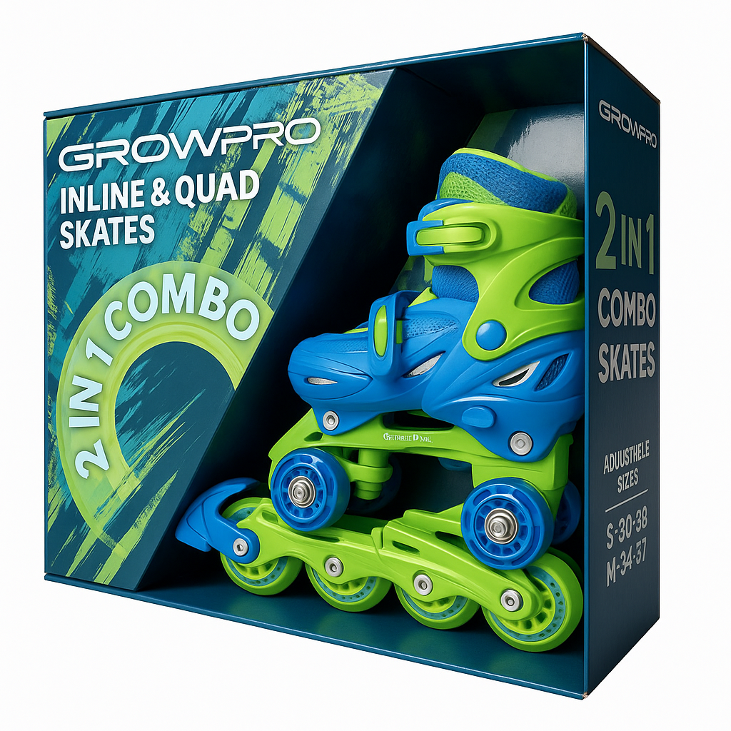 רולר בליידס משולב גלגליות 2ב1 מידה 30-33 דגם Combo Skates2in1 Small