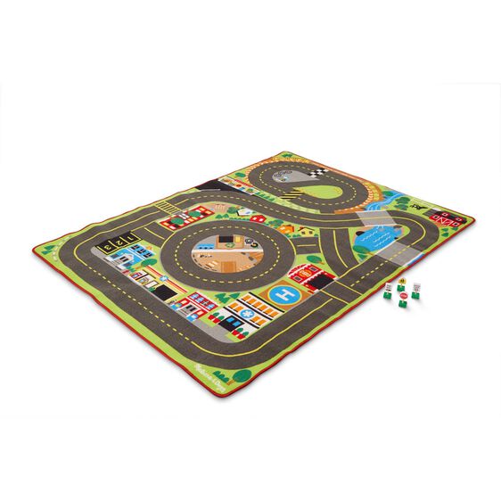 שטיח משחק מסלול מכוניות גדול דגם Jumbo Roadway Activity Rug