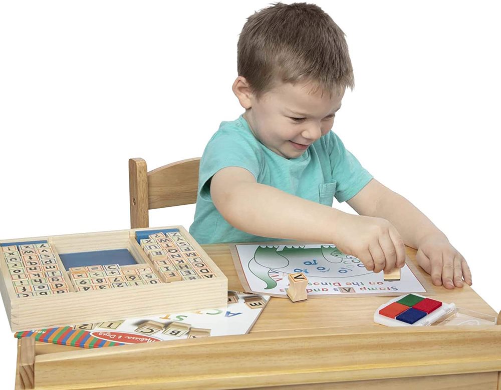 סט חותמות אותיות באנגלית ומספרים דגם A-B-Cs 1-2-3s