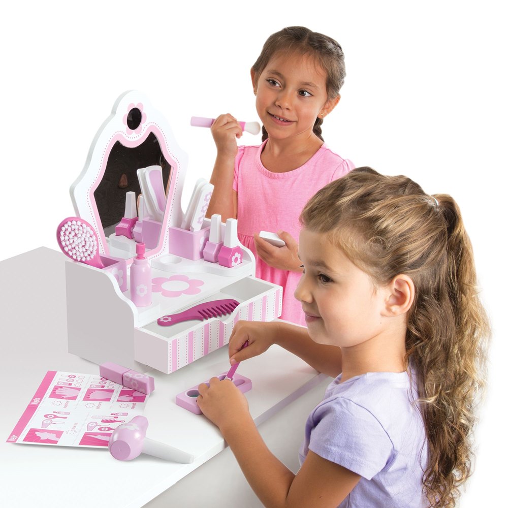 שולחן איפור וטיפוח מעץ דגם Beauty Salon