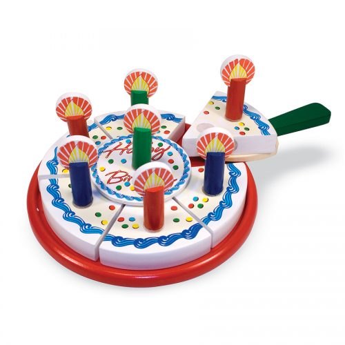 ערכה מעץ להכנת עוגת יום הולדת דגם Birthday Cake
