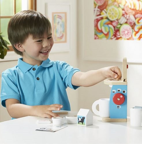 משחק דמיון מעץ סט להכנת והגשת קפה דגם Coffee Set
