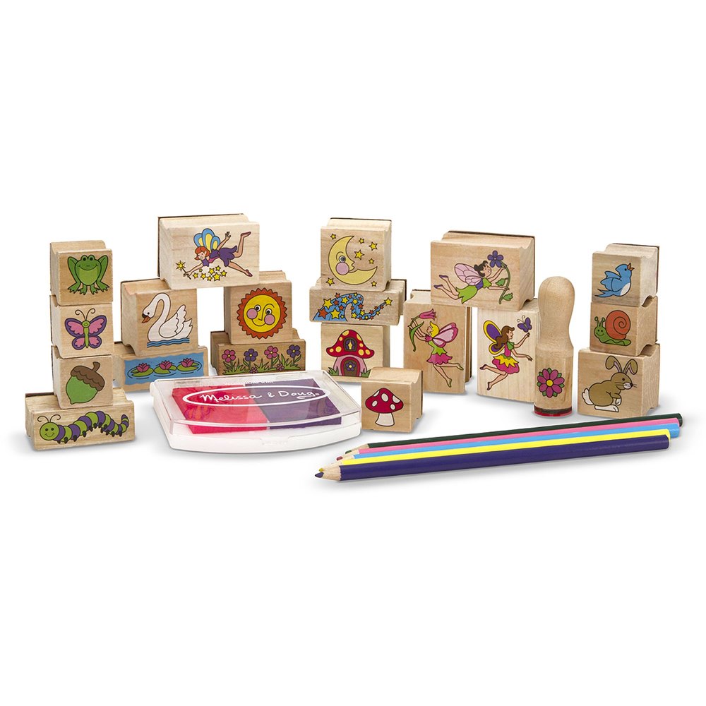 סט חותמות ענק גינת הפיות דגם Stamp A Scene Fairy Garden