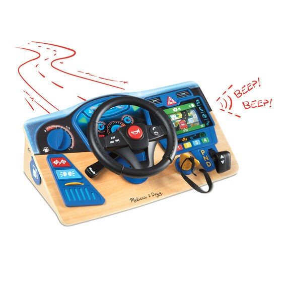 דמוי הגה לילדים דגם Vroom Zoom Interactive Dashboard