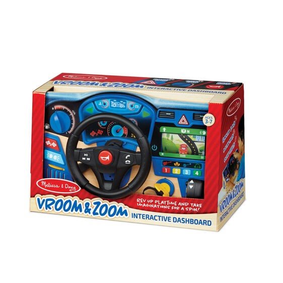 דמוי הגה לילדים דגם Vroom Zoom Interactive Dashboard