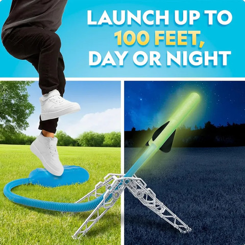 משגר רקטות זוהרות בחושך דגם Air Rockets