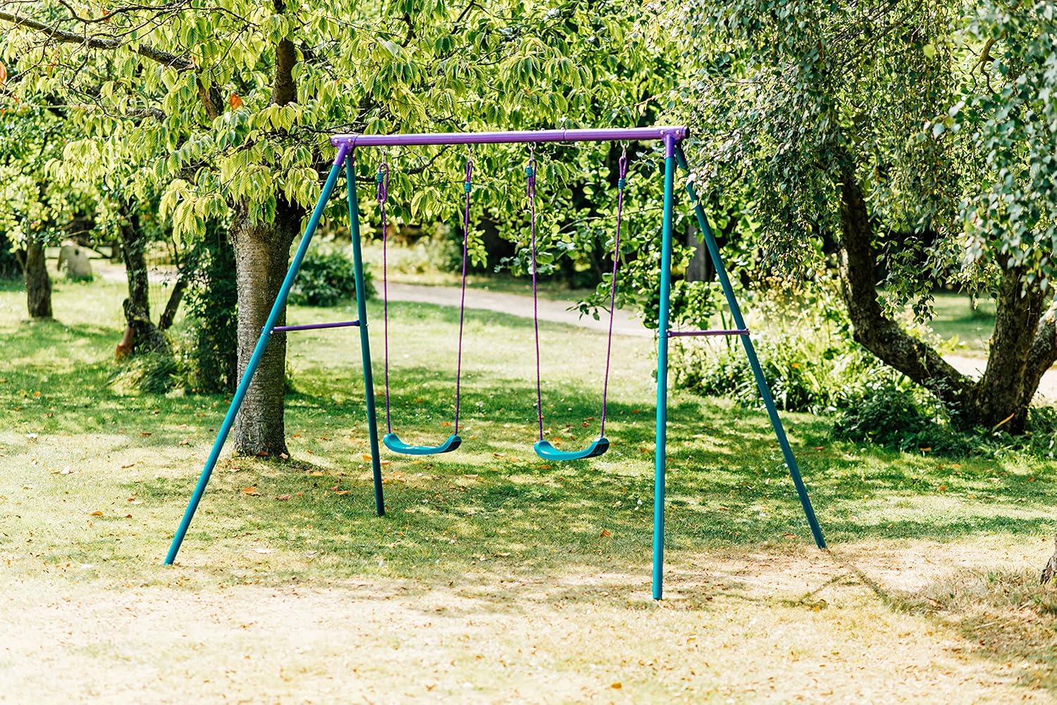 נדנדת חצר זוגית כולל 2 נדנדות דגם Sedna Double Swing Set