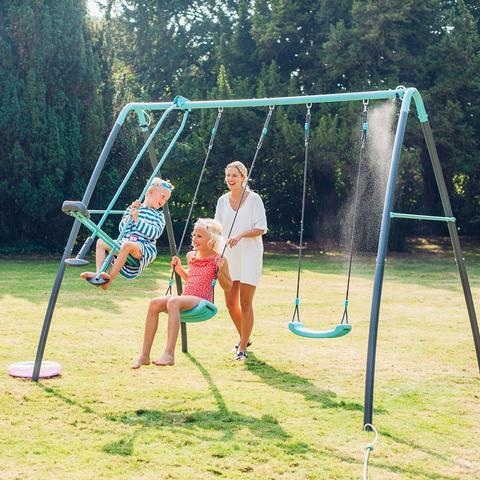 נדנדה 3ב1 לחצר דגם Play Jupiter Double Swing & Glider Set