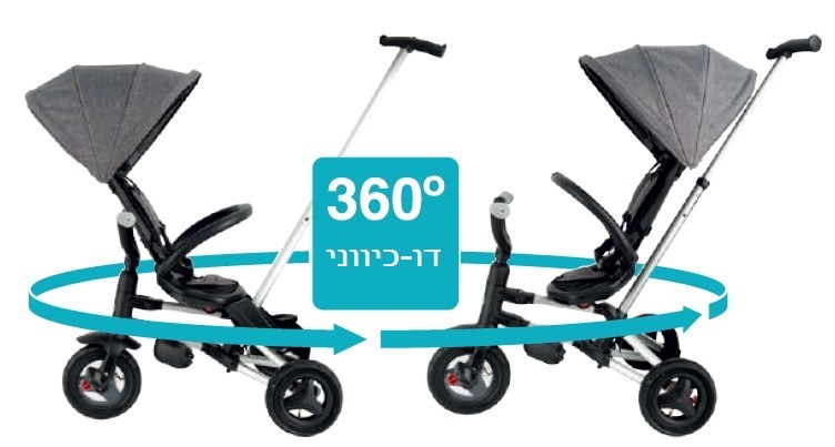 תלת אופן דו-כיווני מתקפל סופר קומפקטי דגם Nova Niello