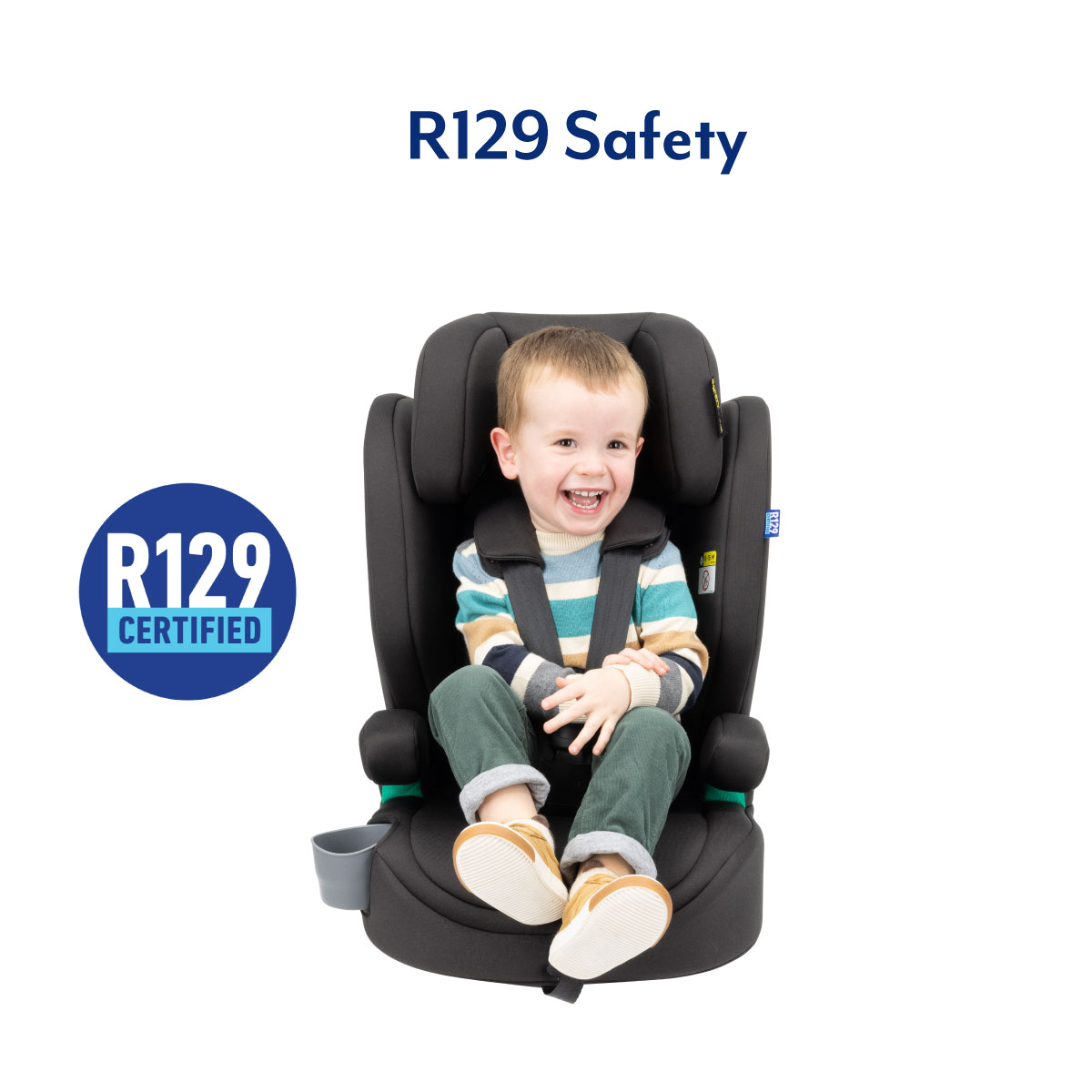 בוסטר רצועות 2ב1 לרכב בתקינה חדשה דגם Eldura R129
