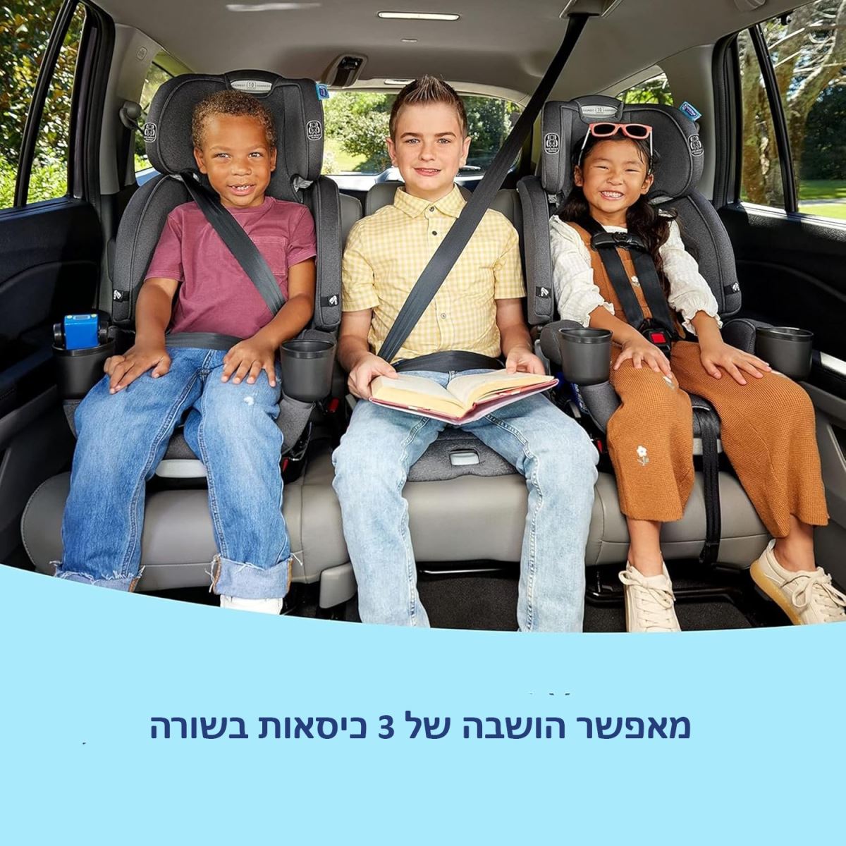 כסא בטיחות 5ב1 במהדורה צרה מלידה עד 54 קג דגם 4Ever DLX Grad 5in1