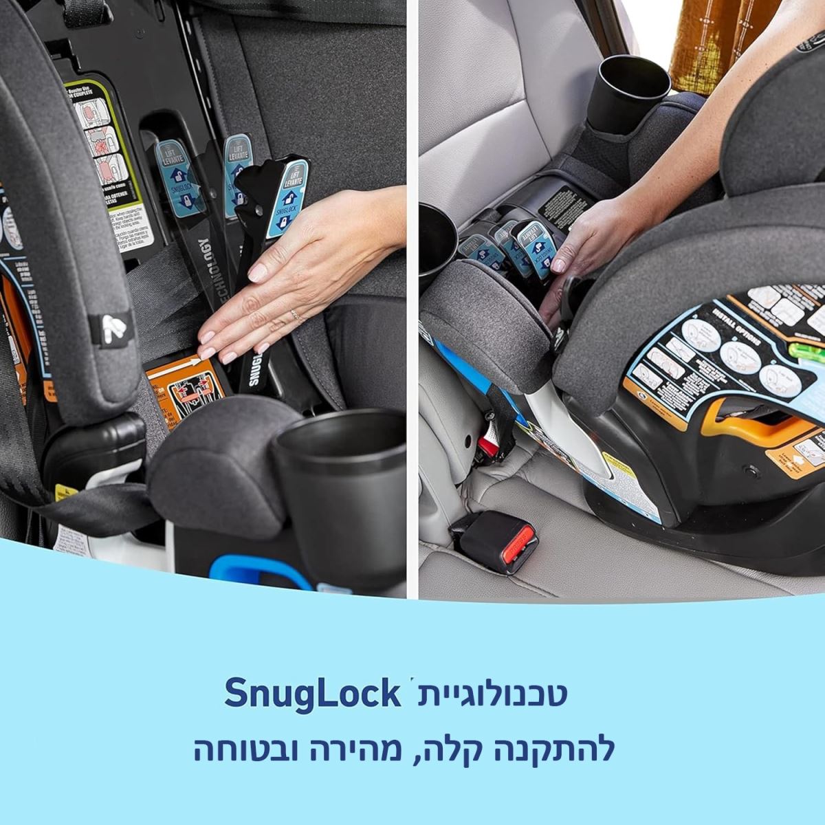כסא בטיחות 5ב1 במהדורה צרה מלידה עד 54 קג דגם 4Ever DLX Grad 5in1