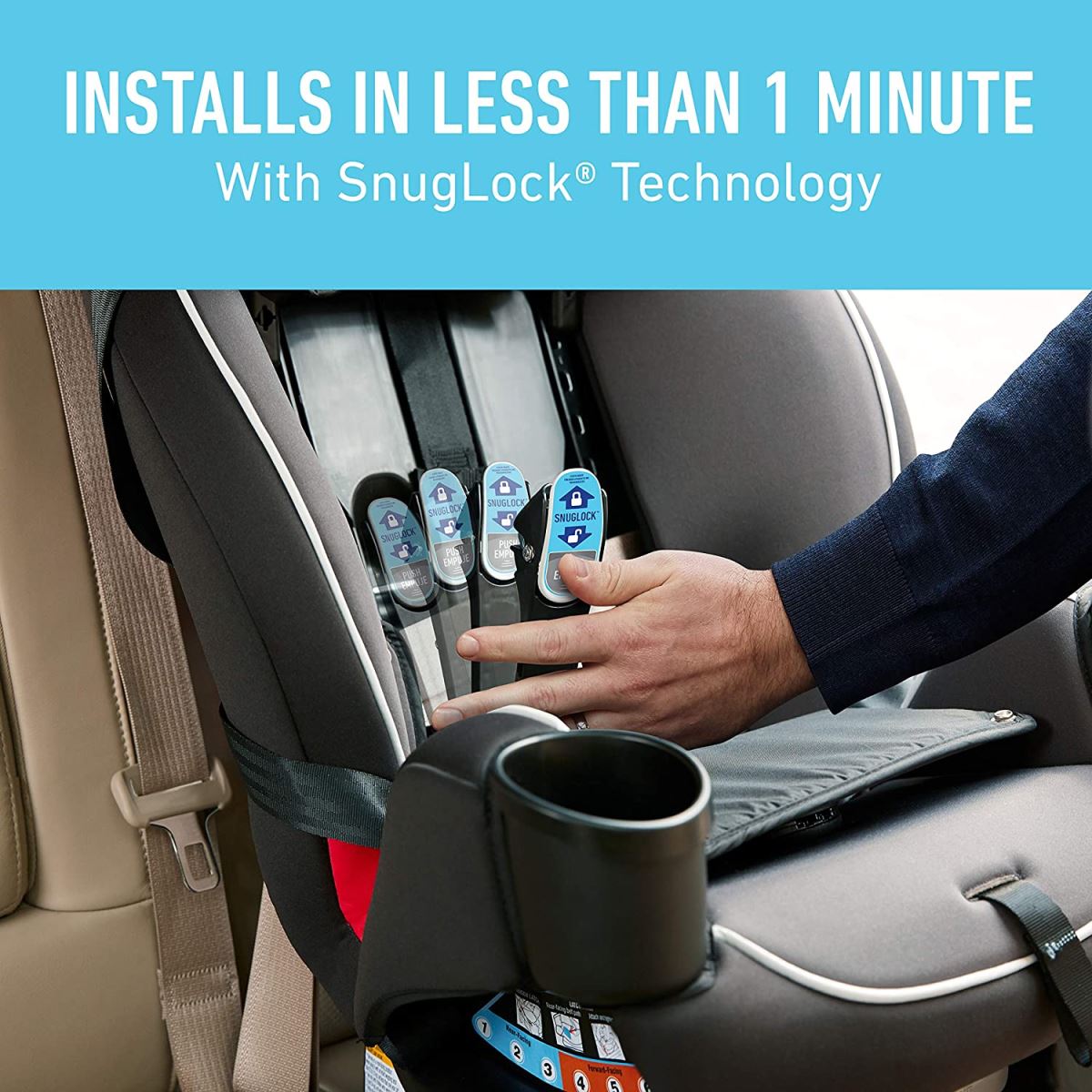 כסא בטיחות דגם TrioGrow SnugLock