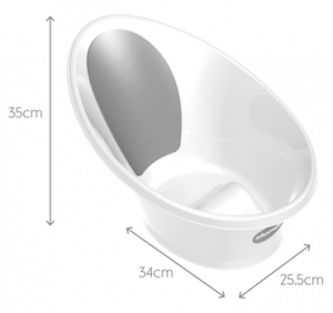 אמבטיה זוכת פרסים לתינוק דגם Bath With Plug & Foam Backrest כולל מעמד