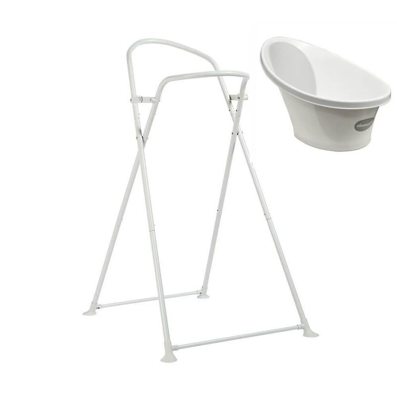 אמבטיה זוכת פרסים לתינוק דגם Bath With Plug & Foam Backrest כולל מעמד