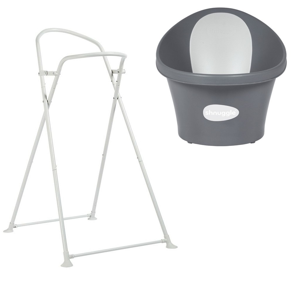 אמבטיה זוכת פרסים לתינוק דגם Bath With Plug & Foam Backrest כולל מעמד