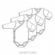מארז שלישיית רגליות + בגד גוף חזיה שרוול ארוך
